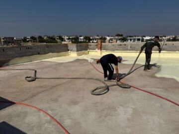 isolation thermique sol mousse projeter